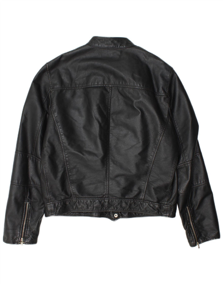 Jachetă din piele bărbătească Conbipel IT 48 Medium Black Leather
