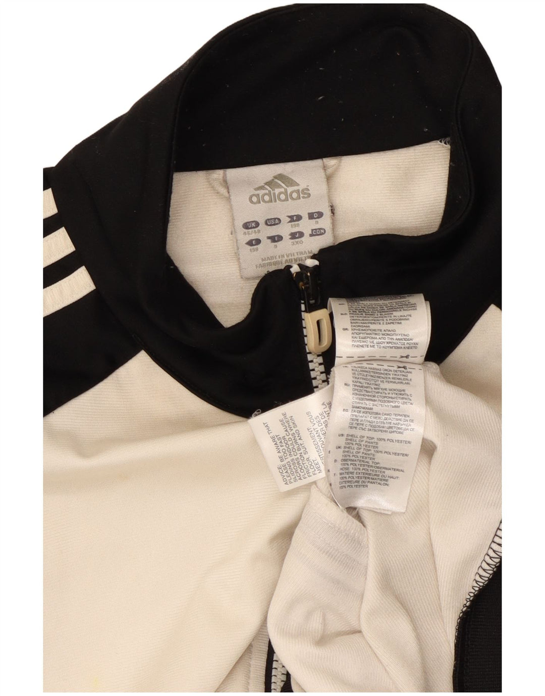 Jachetă de trening pentru bărbați Adidas UK 46/48 XL Poliester alb