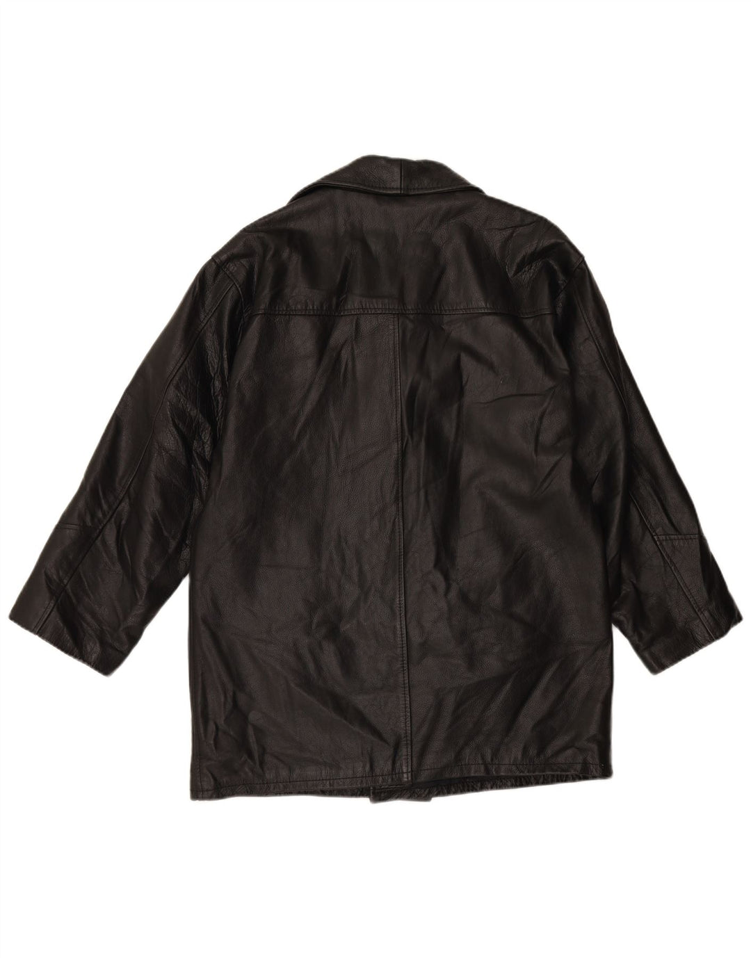 Jachetă de piele pentru bărbați VINTAGE IT 48 Medium Black Leather