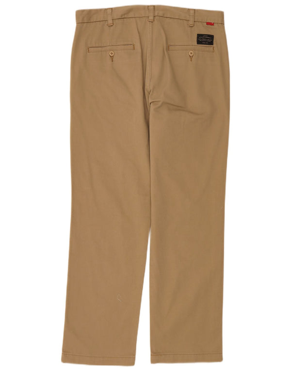 Pantaloni chino drepți pentru bărbați Levi's L34 L29 bumbac bej