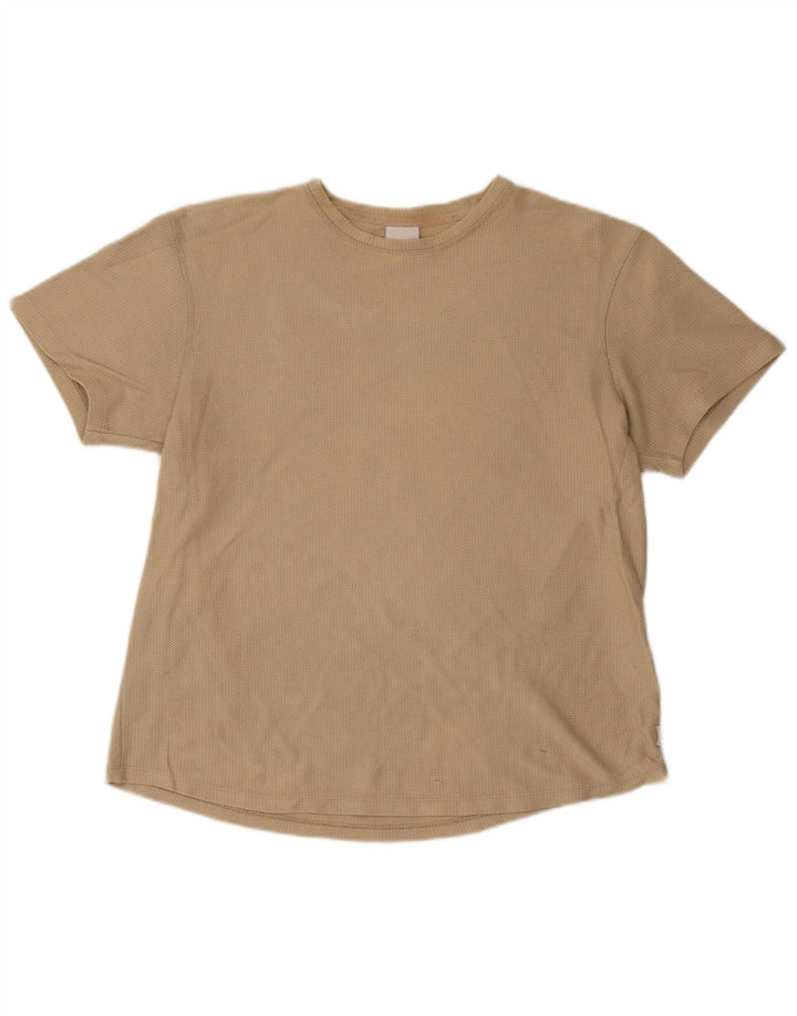 Tricou pentru bărbați Zara Top Mediu Kaki Bumbac