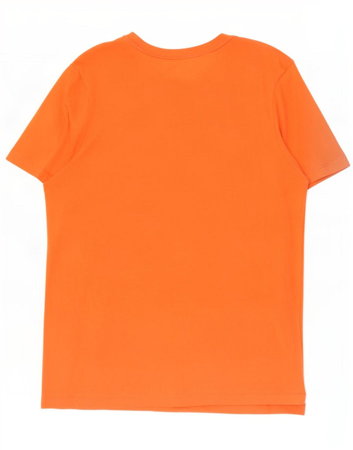 Tricou grafic Nike pentru bărbați Top din bumbac portocaliu mediu