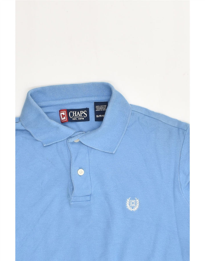 CHAPS Mens Polo Shirt Small Blue Cotton | Vintage Chaps | Thrift | Second-Hand Chaps | Used Clothing | Messina Hembry 