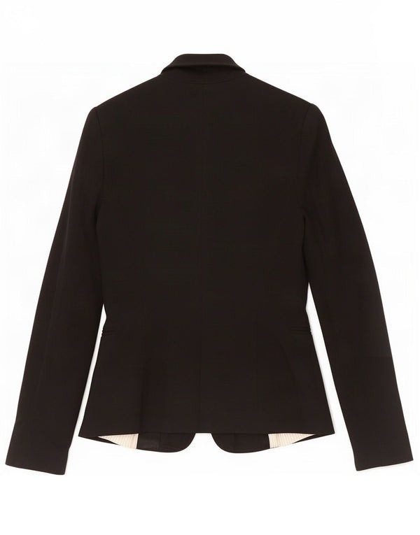 Sacou blazer pentru femei Zara, cu 1 nasture, UK 10, mic, negru, viscoza