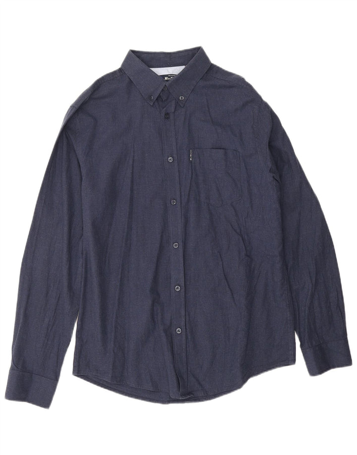Cămașă pentru bărbați Ben Sherman, mare, bleumarin, bumbac