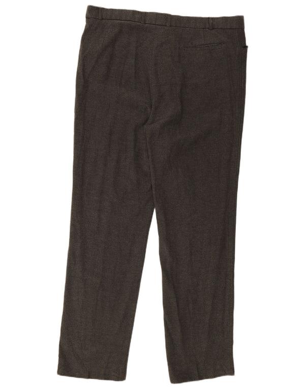 Pantaloni casual drepti pentru bărbați Marks & Spencer W40 L33 gri viscoză