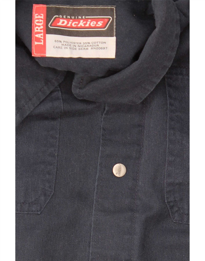 Cămașă cu mânecă scurtă pentru bărbați Dickies, poliester mare bleumarin