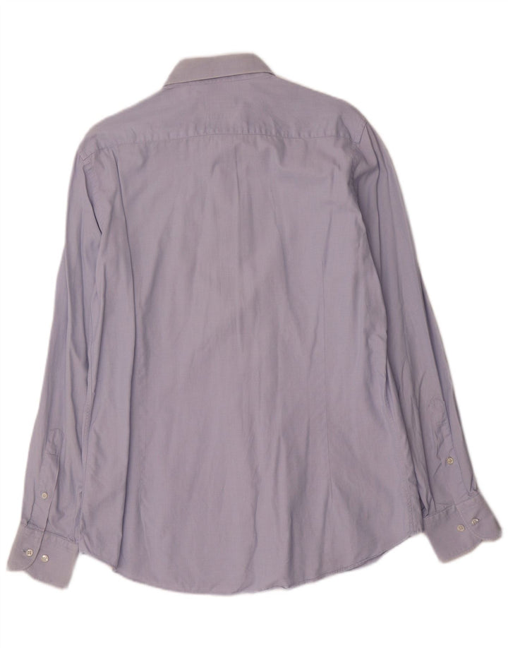 Cămașă Massimo Dutti Bărbați Slim Fit Mărimea 41 16 Mare Albastru