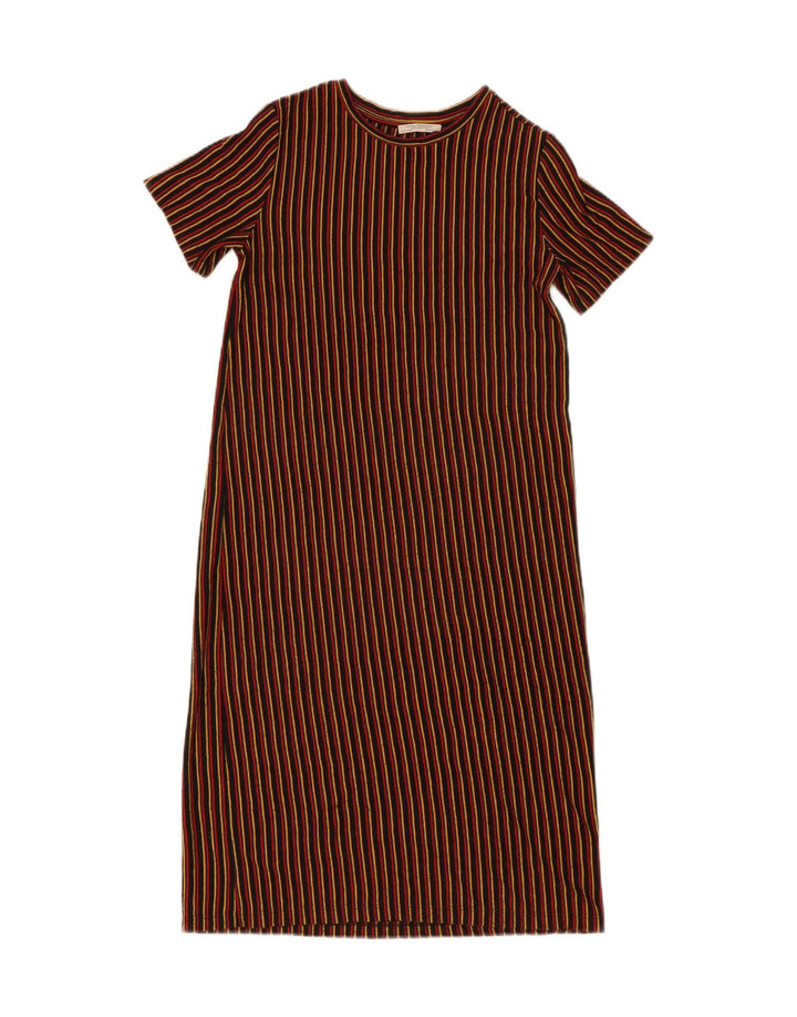 Rochie Schimbată pentru Damă Zara UK 10 Mic Multicolore în dungi