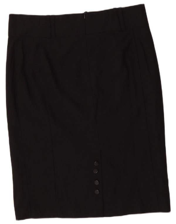 Fusta creion pentru femei Marks & Spencer UK 20 2XL W40 Poliester negru