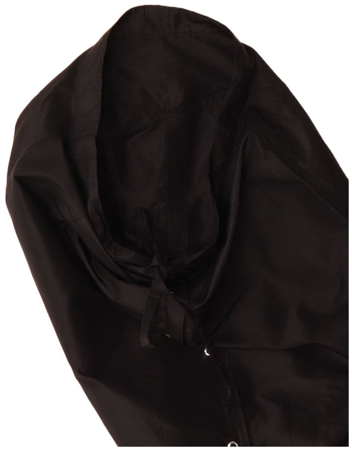 Fusta dreaptă pentru femei vintage cu talie înaltă W28 mediu negru