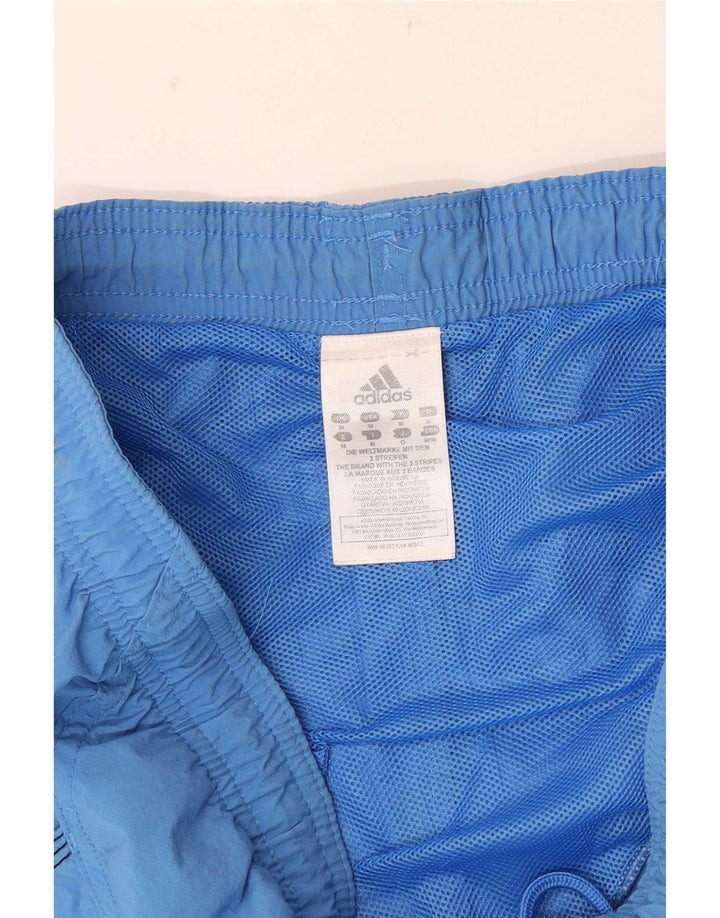 Pantaloni scurți sport adidas pentru bărbați, poliamidă albastră medie