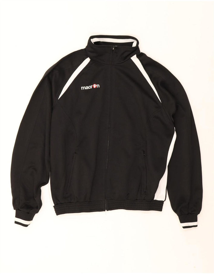 Jachetă de trening pentru bărbați Macron loose fit, neagră, color block