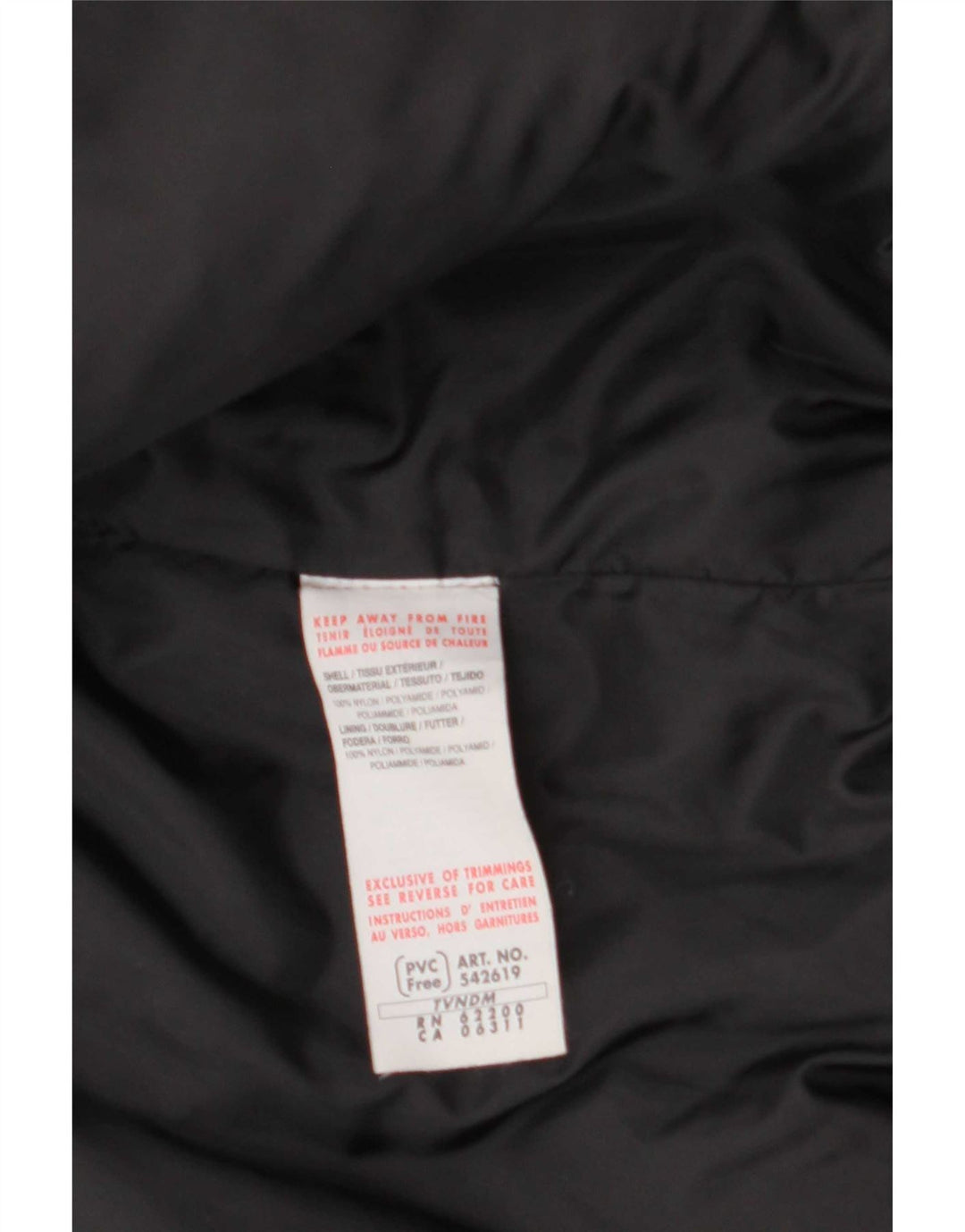 Jachetă căptușită Puma pentru femei UK 14 Medium Black Nylon