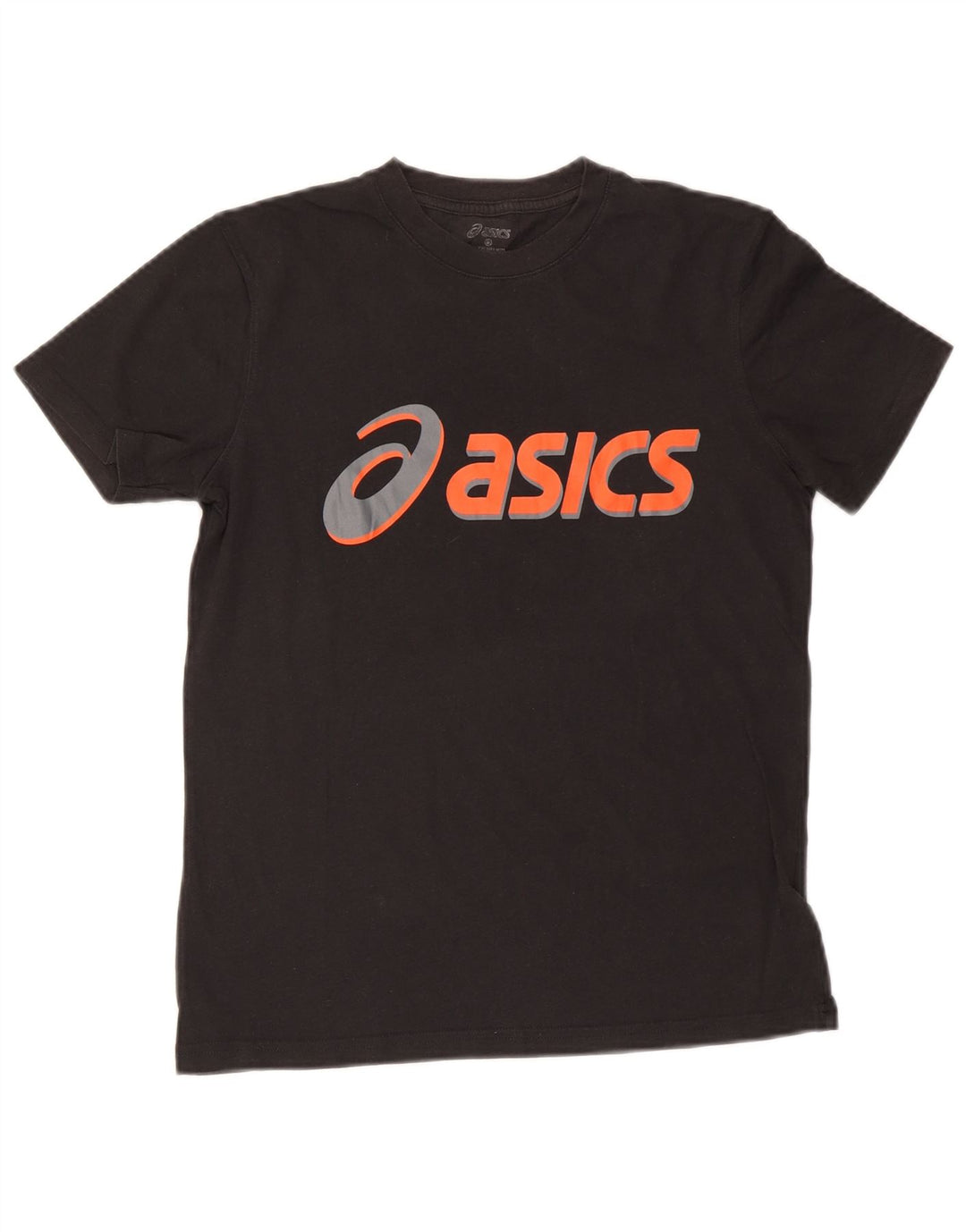 Tricou grafic ASICS pentru baieti Top 13-14 ani mic bumbac negru