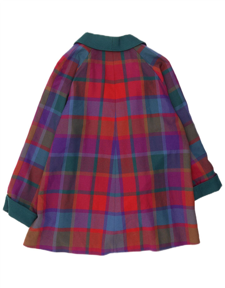 Pardesiu deschis pentru femei AVOCA UK 14 Medium, multicolor, lână nouă, cu carouri