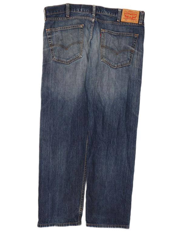 Blugi drepti pentru bărbați Levi's 505 W38 L30 Bumbac albastru