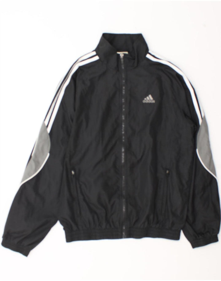 Jachetă de trening pentru bărbați Adidas Marea Britanie 36/38 Poliester color bloc negru mic