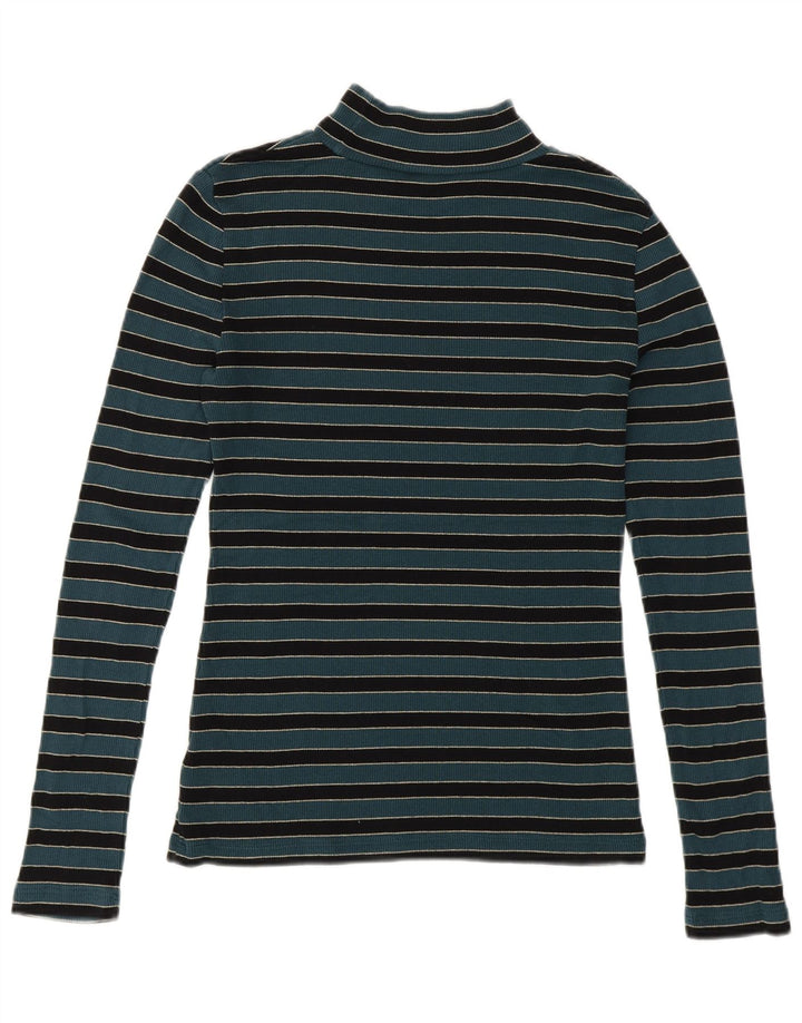 Pulover cu gât țestoasă pentru femei Fat Face UK 12 Medium Green Dunge