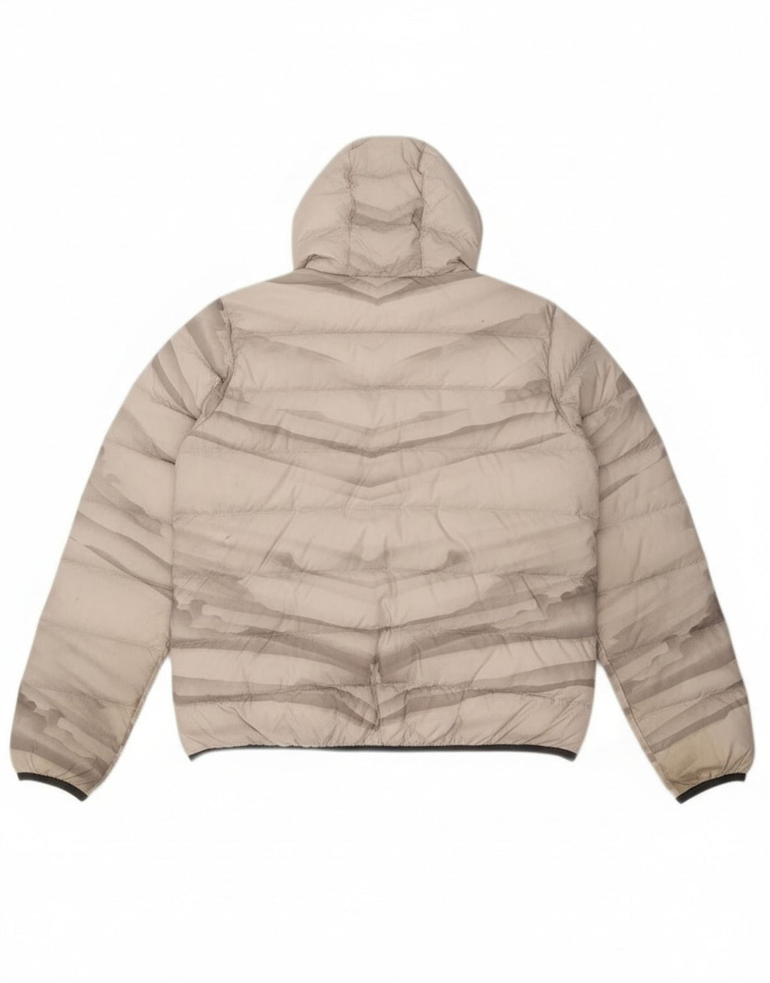 Jack Wolfskin Jachetă căptușită cu glugă pentru femei UK 18 XL Gri Tie Dye Poliester