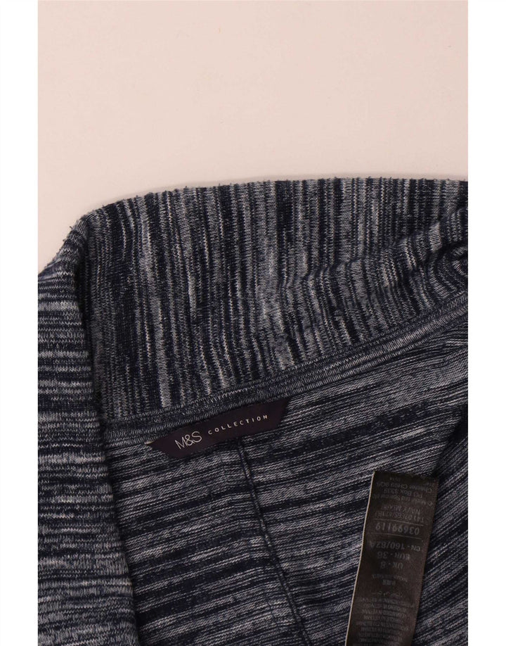 Pulover cardigan cu paragate pentru femei Marks & Spencer UK 8 Mic bleumarin