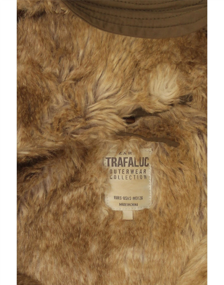Jachetă parka supradimensionată pentru femei Trafaluc Sherpa UK 10 Mic Kaki