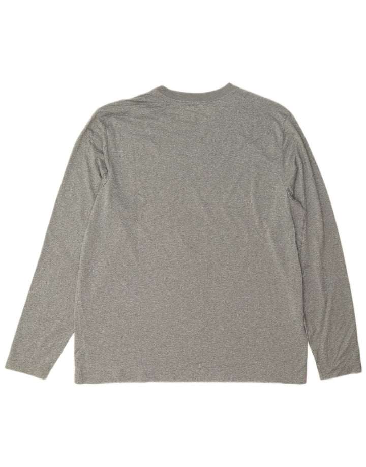 Nike pentru bărbați Dri Fit Top cu mânecă lungă XL, gri poliester cu pături