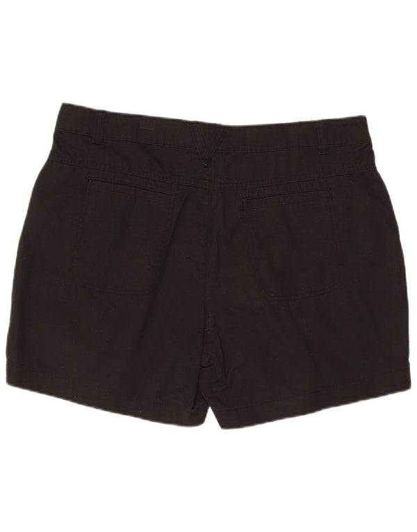 Mountain Warehouse Womens Regular Chino Shorts UK 14 Large W35 Black Cotton