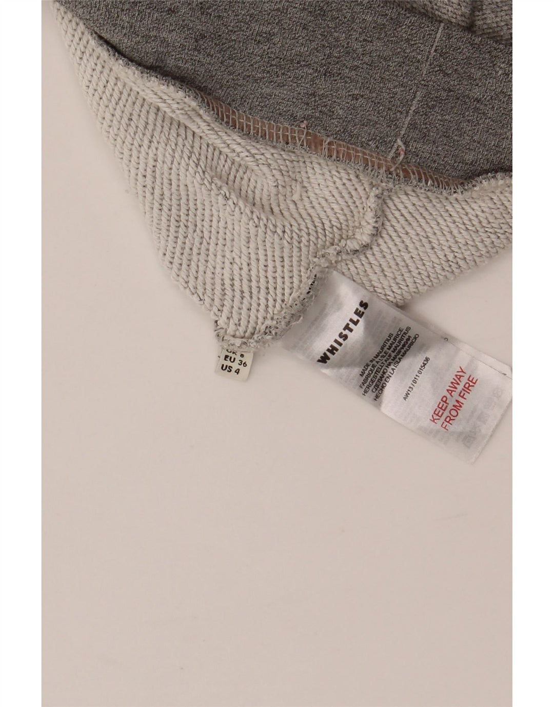 WHISTLES Pulover cu grafic supradimensionat pentru femei UK 8 Small Gri