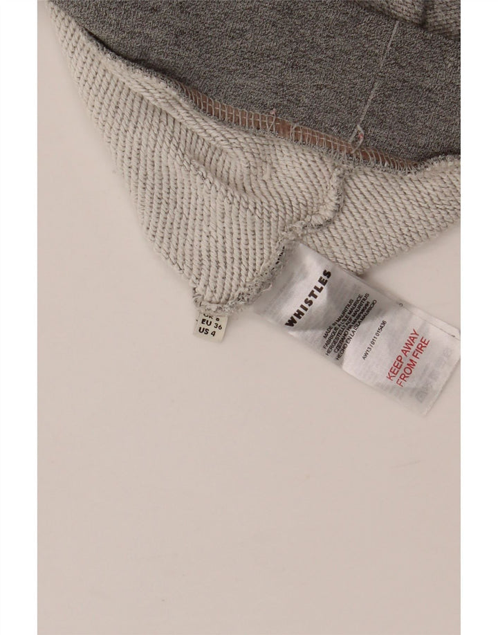 WHISTLES Pulover cu grafic supradimensionat pentru femei UK 8 Small Gri