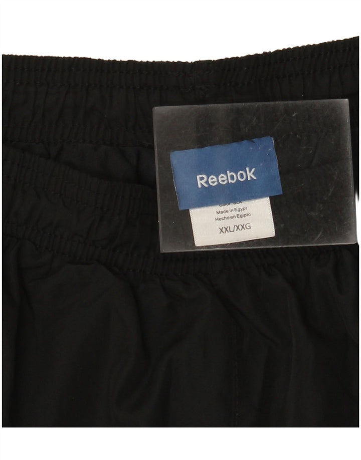 REEBOK Pantaloni de trening pentru bărbați Pantaloni de jogging 2XL Negru Poliester color bloc