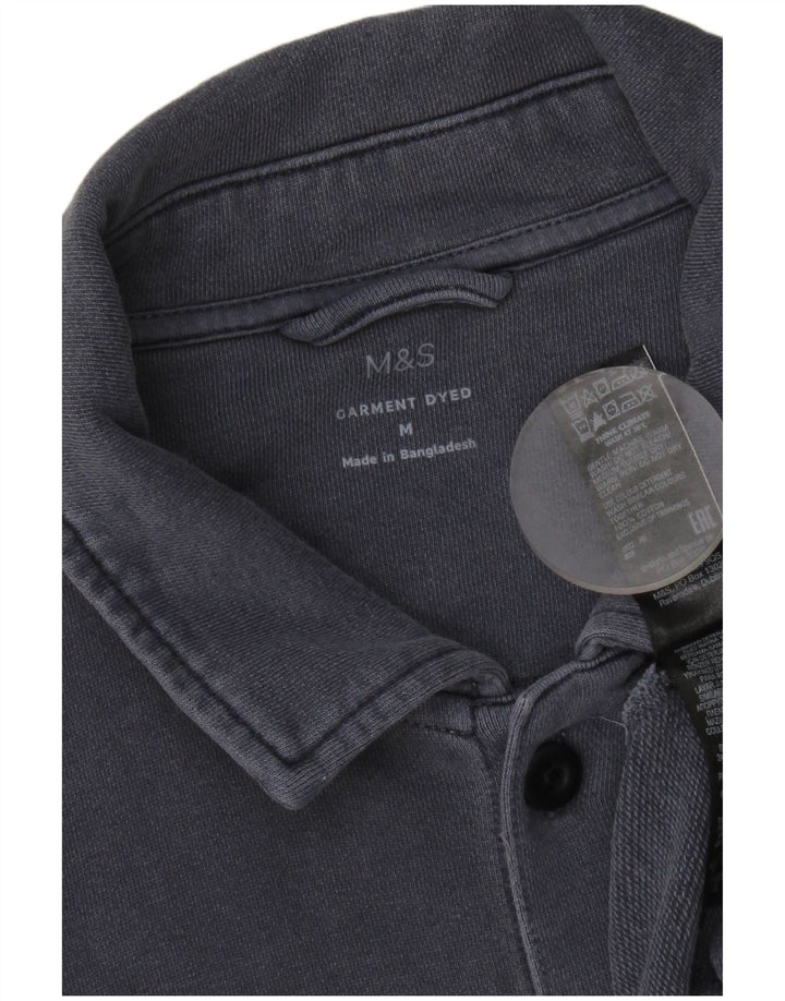 Cămașă pentru femei Marks & Spencer UK 14, bumbac albastru mediu