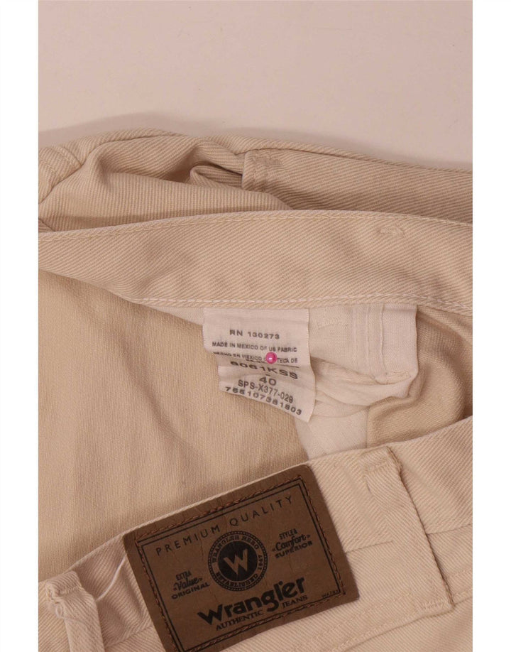 Pantaloni scurți din blugi pentru bărbați Wrangler W40 XL, bumbac, bej
