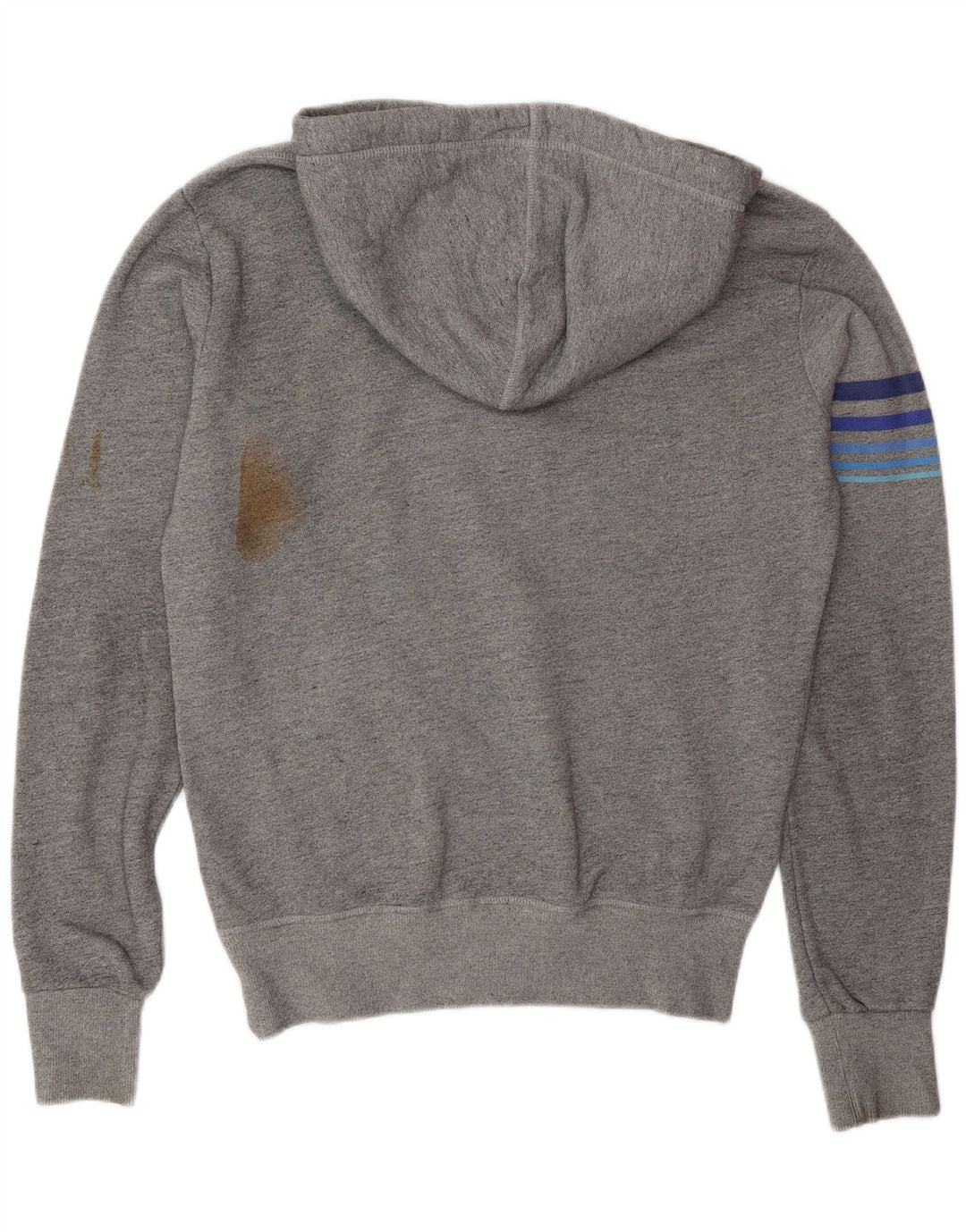 Pulover cu glugă grafic Superdry pentru bărbați, bumbac, gri mediu