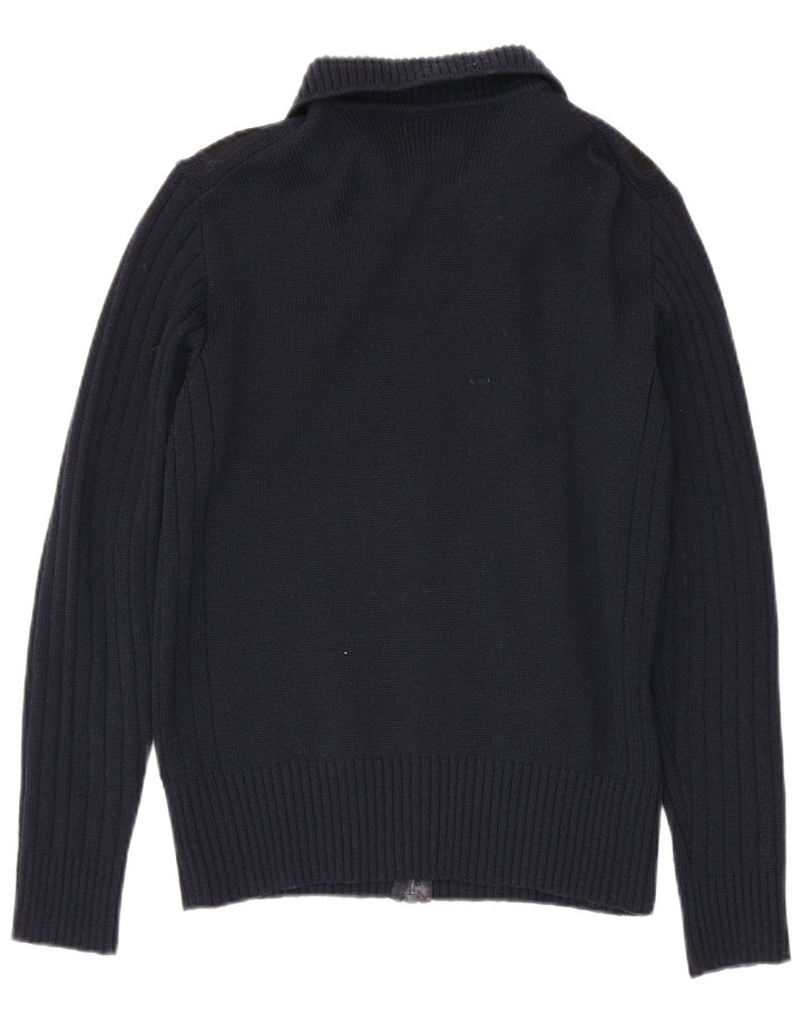 Pulover cardigan pentru bărbați Ranger IT 50 Mediu Lână virgină colorblock albastru bleumarin