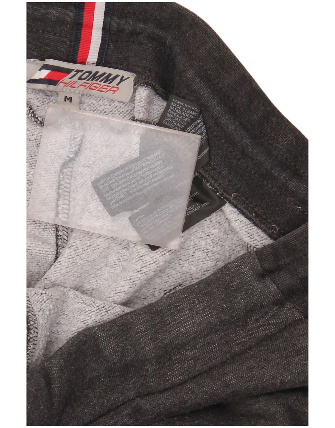 Pantaloni de trening Tommy Hilfiger pentru bărbați Joggeri din bumbac gri mediu