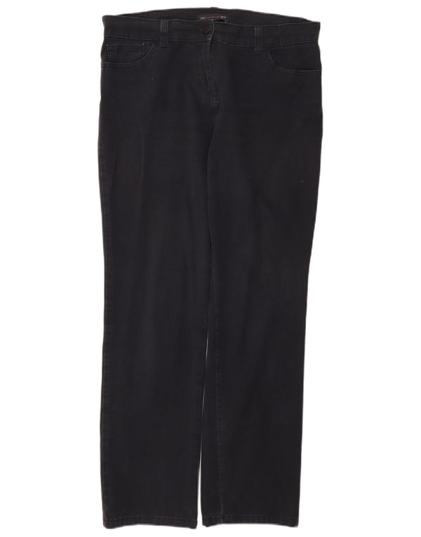 Pantaloni casual pentru femei Marks & Spencer UK 14 Medium W34 L29 Bleumarin