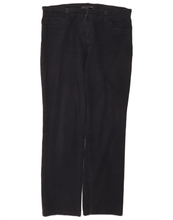 Pantaloni casual pentru femei Marks & Spencer UK 14 Medium W34 L29 Bleumarin
