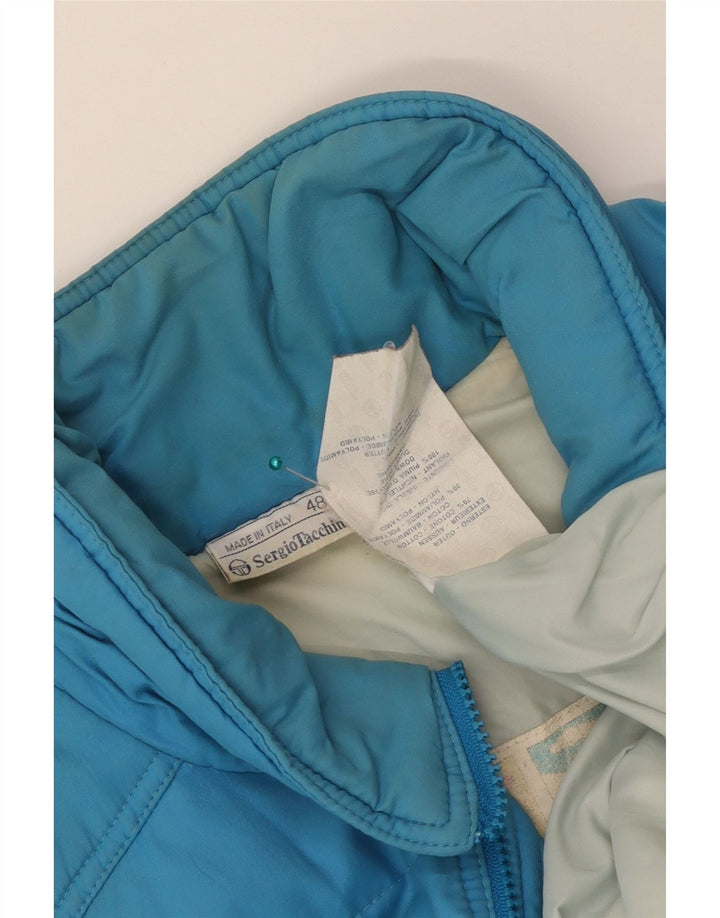 Gilet căptușit pentru bărbați Sergio Tacchini IT 48, bumbac albastru mediu