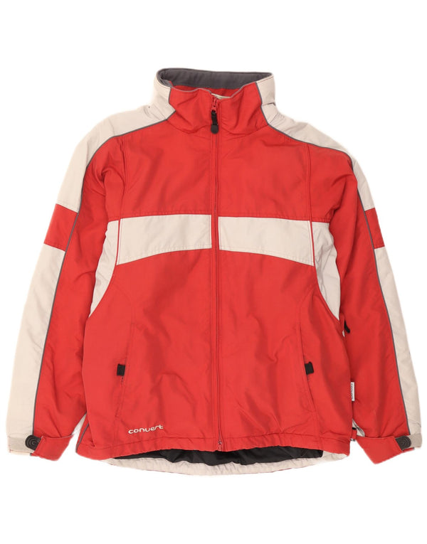Jachetă de vânt pentru bărbați COLUMBIA UK 38 Medium Red Colorblock Nylon