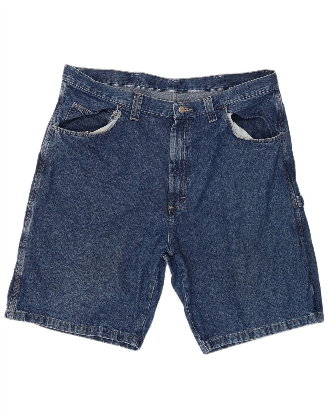 Pantaloni scurți din denim cargo Wrangler pentru bărbați W38 XL, bumbac albastru