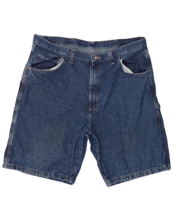 Pantaloni scurți din denim cargo Wrangler pentru bărbați W38 XL, bumbac albastru