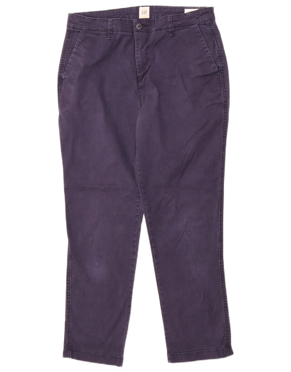 Pantaloni chino slim pentru femei Gap Girlfriend US 8 Medium W30 L27 Bleumarin