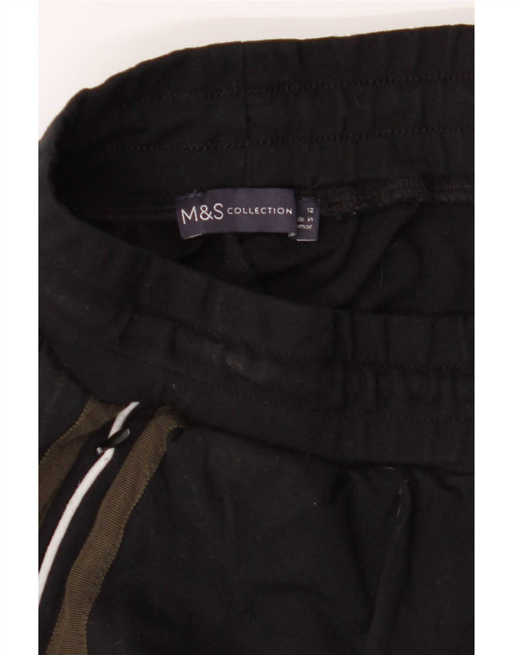 Pantaloni de trening pentru femei Marks & Spencer UK 12 Medium Black Colorblock