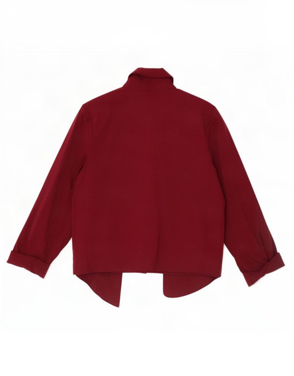 Pulover cardigan cu mâneci 3/4 pentru femei Marks & Spencer UK 18 XL Bordeaux