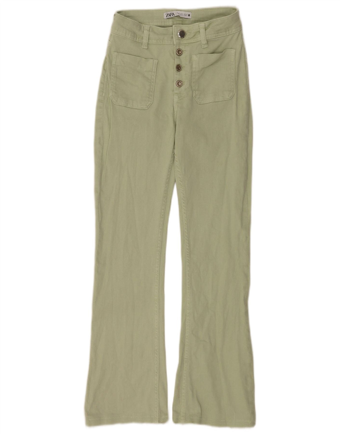 Blugi evazați pentru femei Zara EU 36 XS W26 L28 Verde
