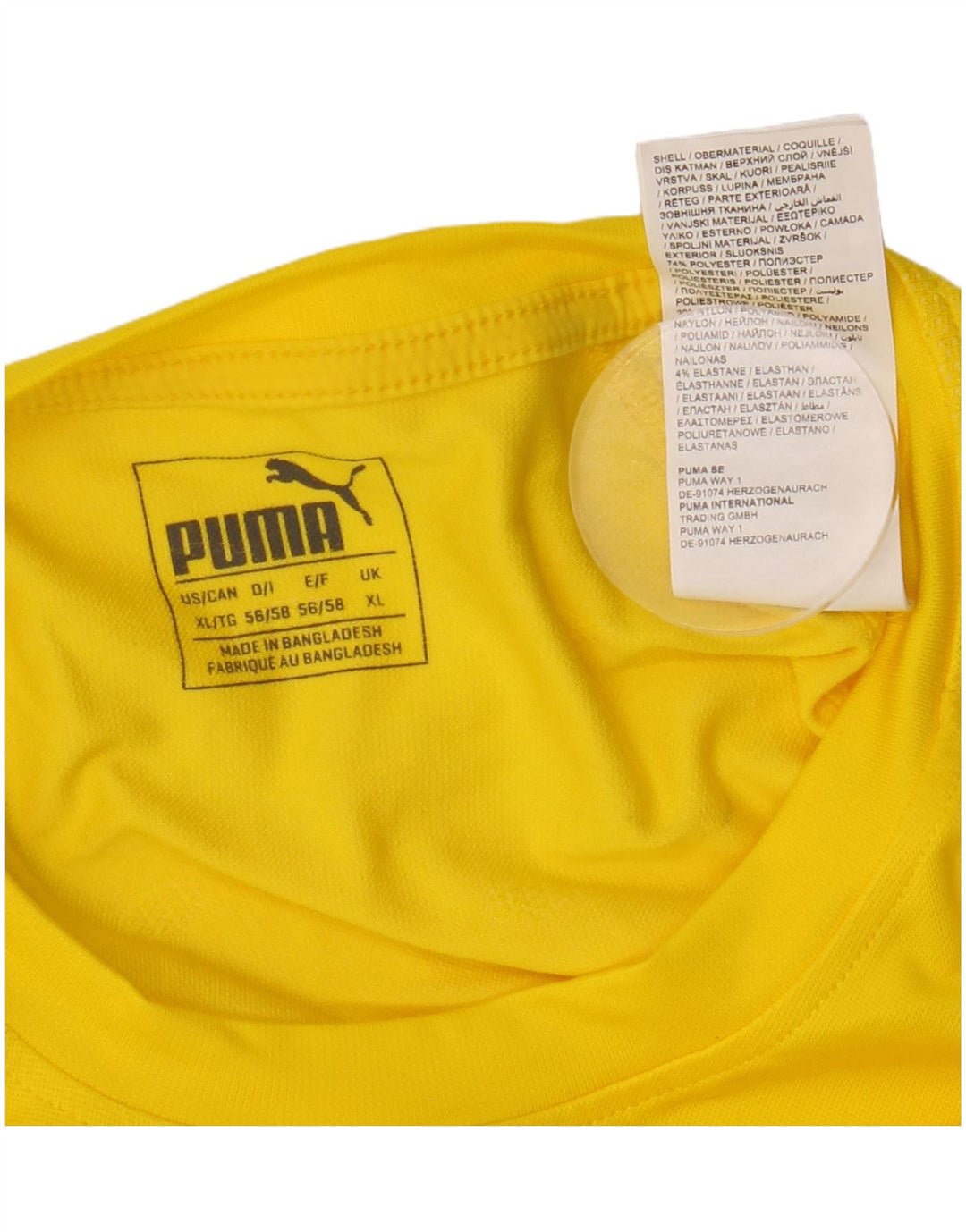 Puma Mens Top Maneca Lunga XL Galben Poliester