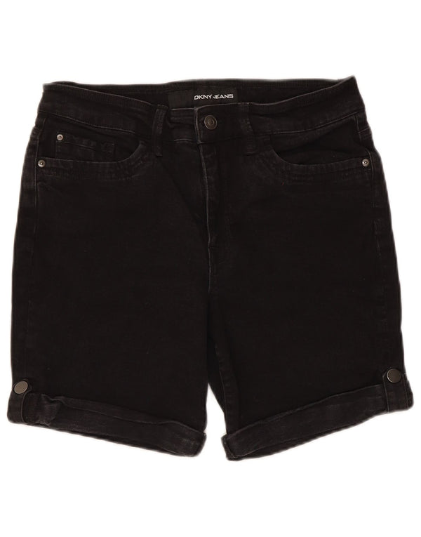 Pantaloni scurți din denim Dkny pentru femei US 12 Large W30 Bumbac negru