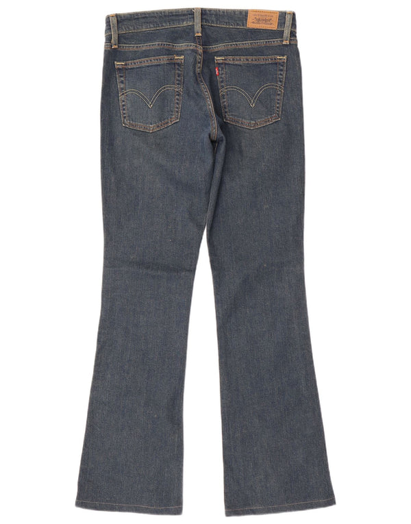 Blugi Levi's 518 Super Low Bootcut pentru femei US 7 Medium W30 L32 Bumbac albastru