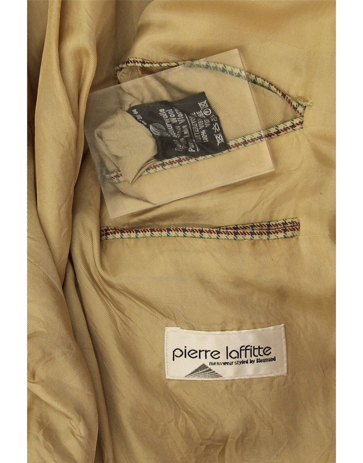 Jachetă Blazer pentru bărbați Pierre Laffitte UK 38 Medium Green Houndstooth